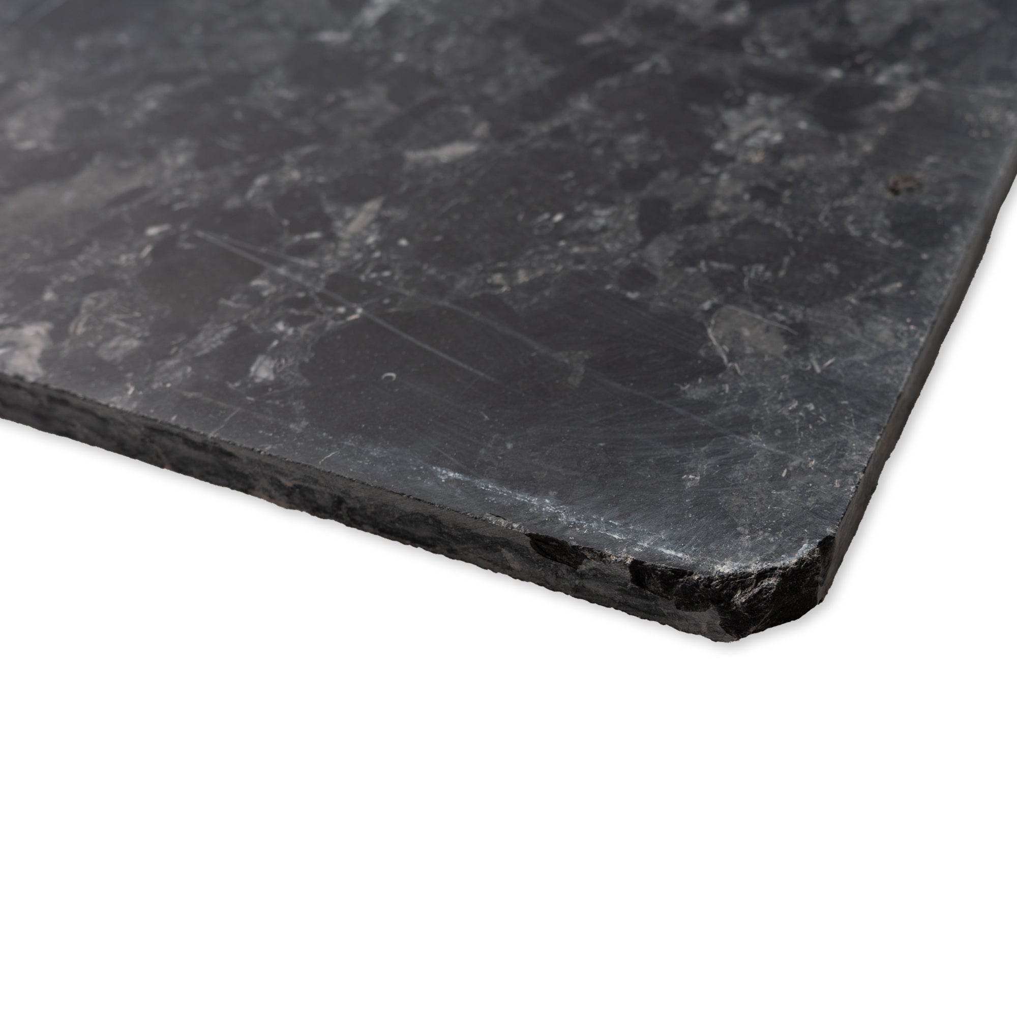 Breccia Nero Tile in Honed Finish - 18x18x1/2"