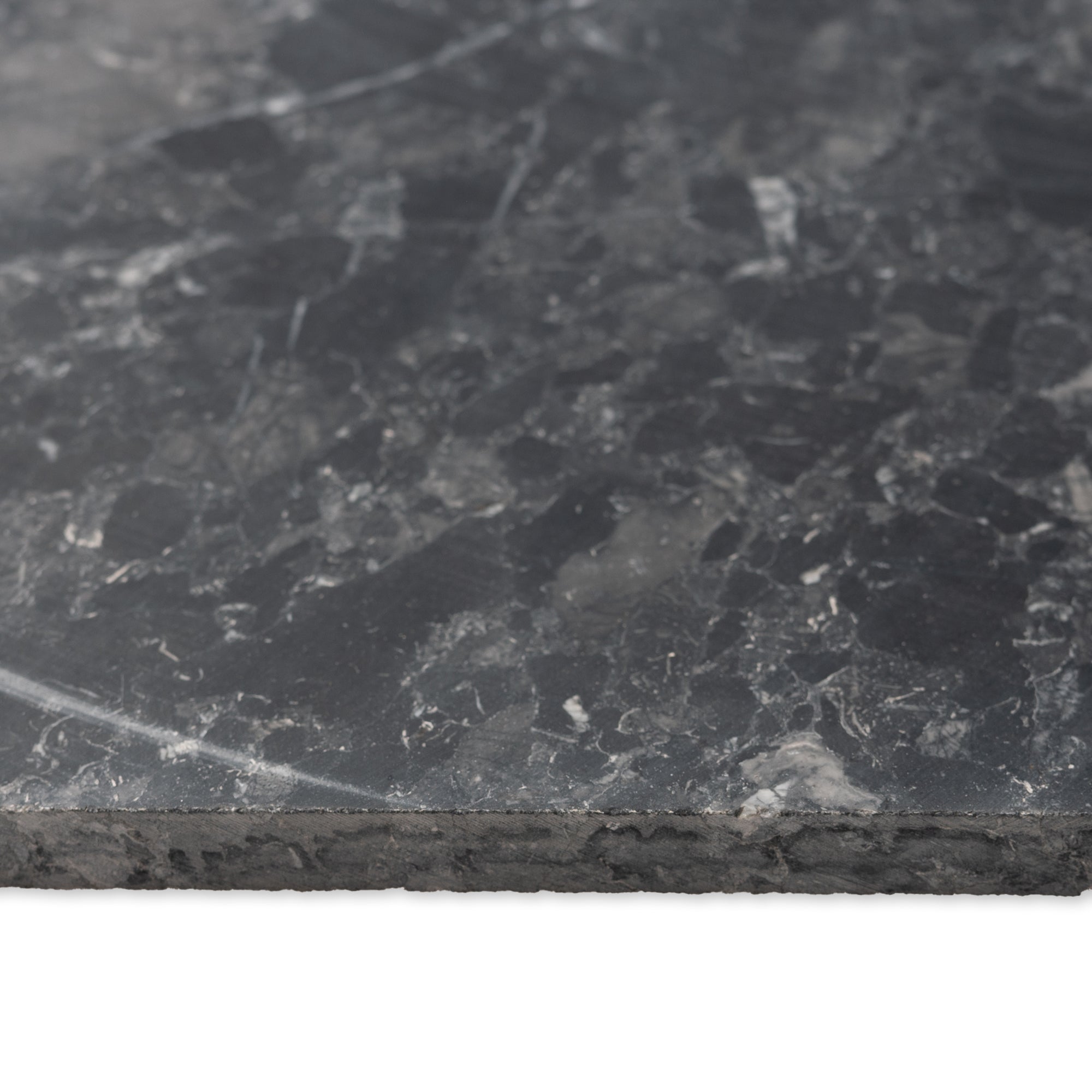 Breccia Nero Tile in Honed Finish - 18x18x1/2"