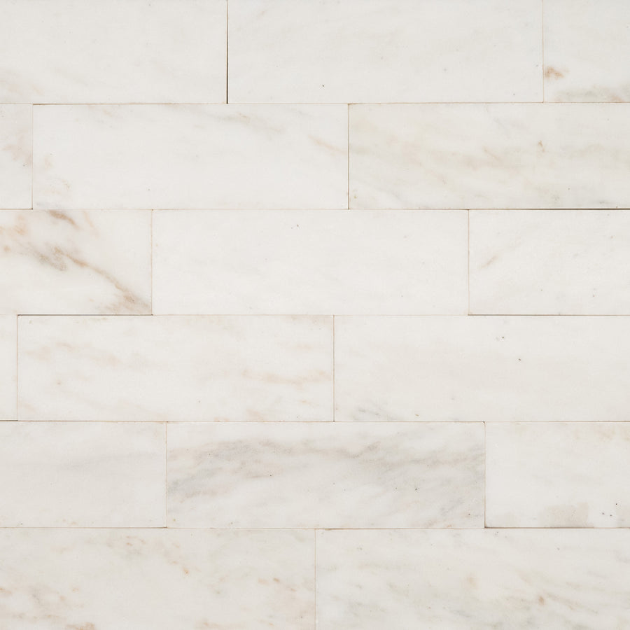 Danby Marble Tile in Honed Finish - 4x12x3/8"