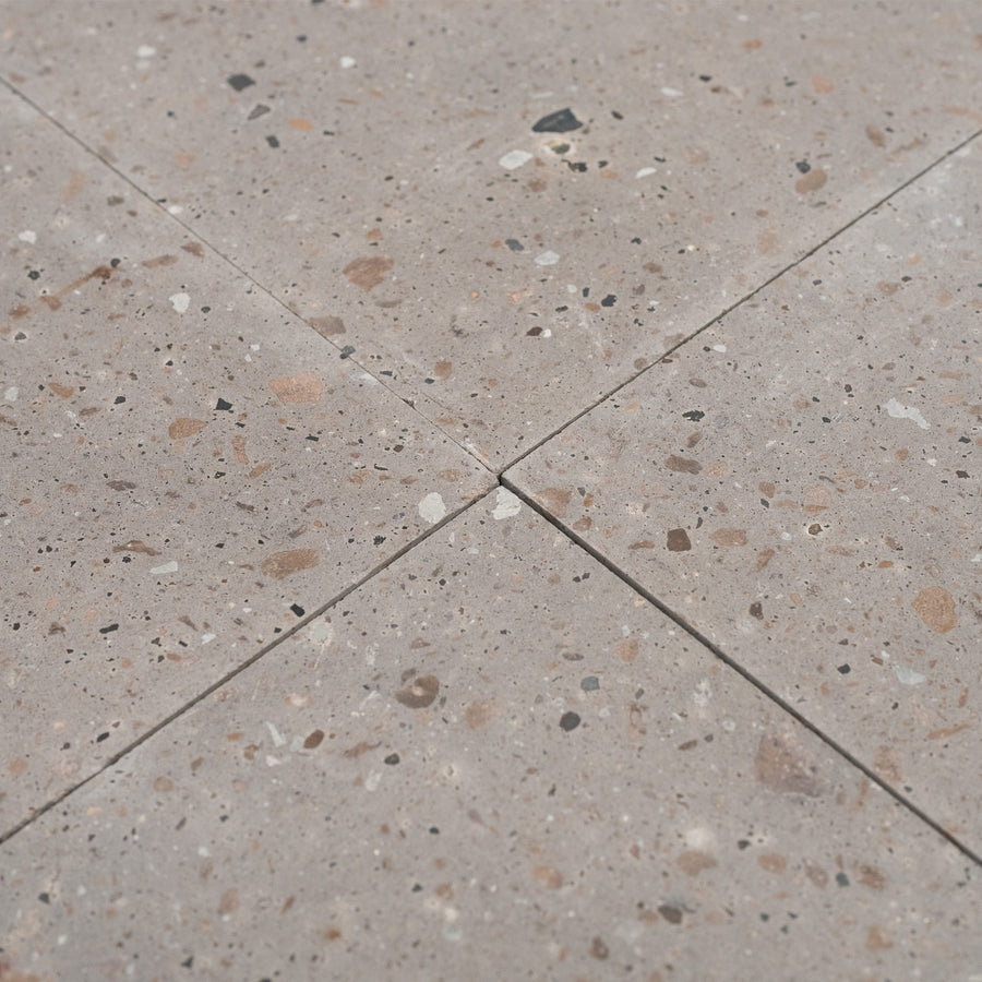 Pecan Adoquin Tile in Honed Finish - 16x24x3/4