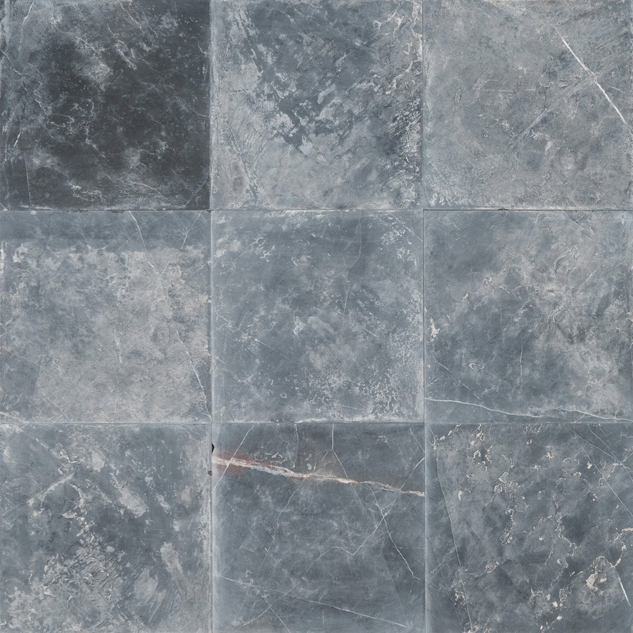 Nero Marble Tile in French Quarter Finish - 18x18x3/4"
