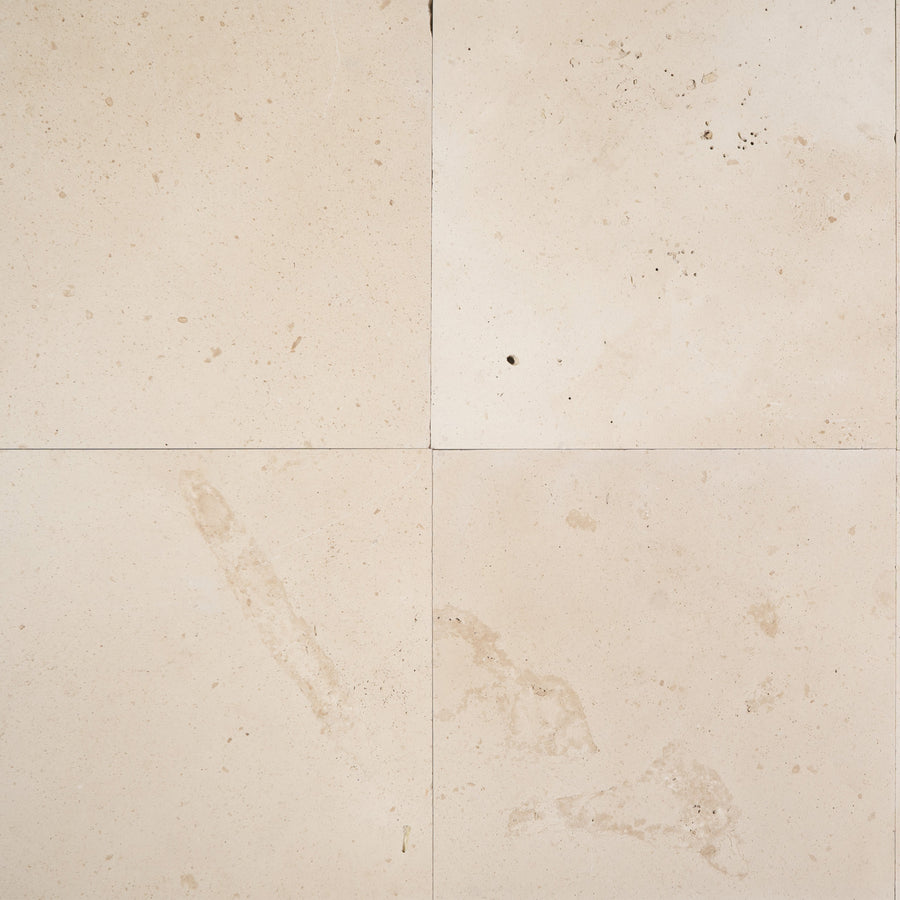 Siena Limestone Tile in Honed Finish - 24x24x3/4"