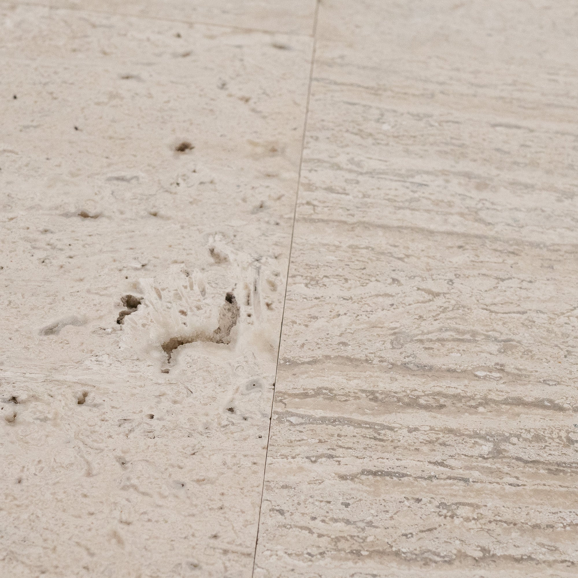 Vintage Vein Cut Travertine Tile in Brushed Finish - 12x12x3/8"