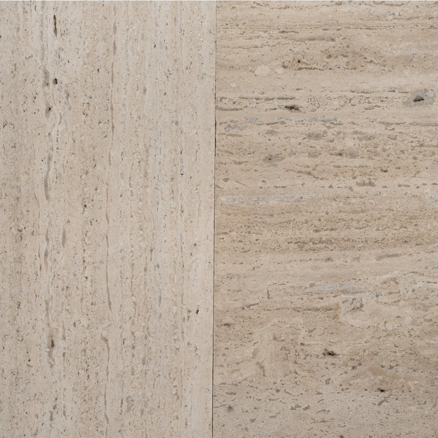 Vintage Vein Cut Travertine Tile in Brushed Finish - 16x24x3/4"