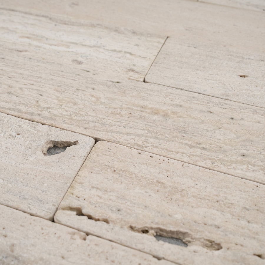 Vintage Vein Cut Travertine Tile in Honed Finish - 4x24x3/8