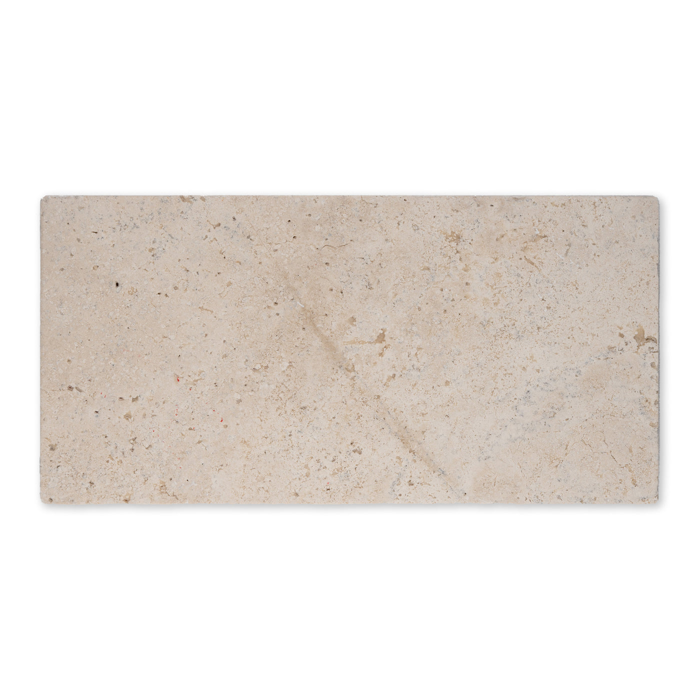 Vintage Cross Cut Travertine Tile in Brushed Finish - 12x24x2"