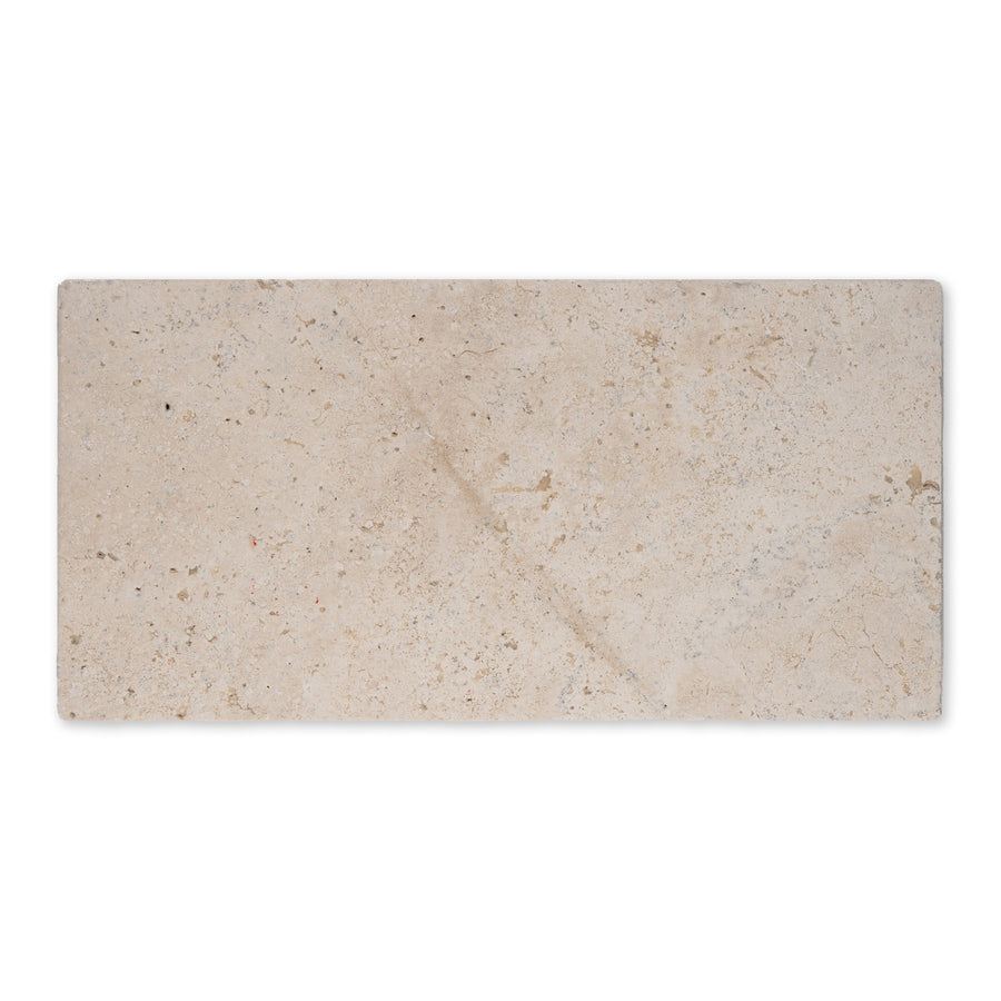 Vintage Cross Cut Travertine Tile in Brushed Finish - 12x24x2"